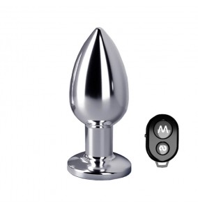 MIZZZEE - Metal Vibrating Anal Plug (Wireless Remote - Chargeable)